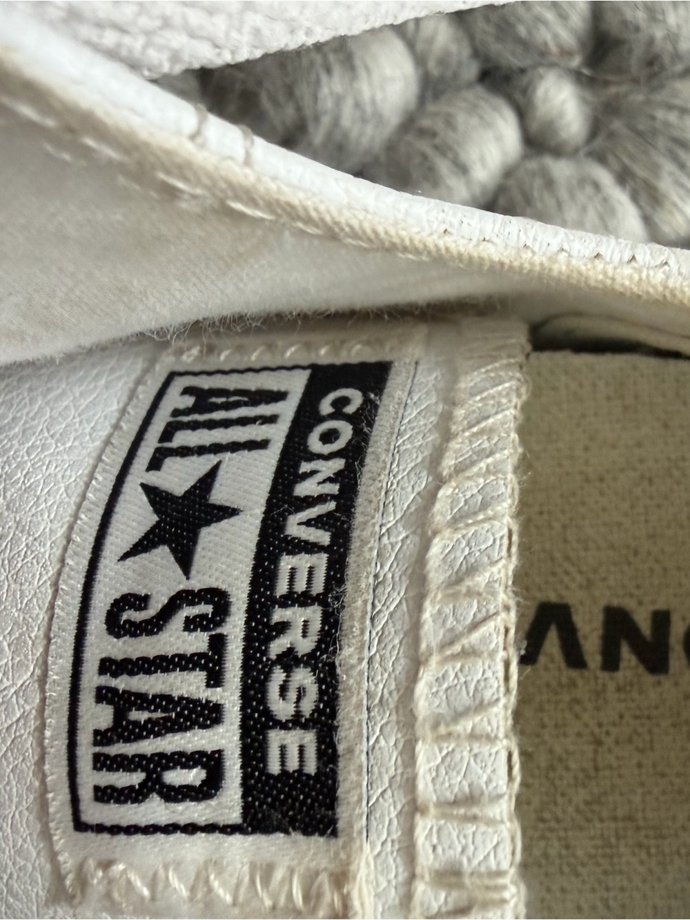 Converse All Star Kids' White Leather Sneakers